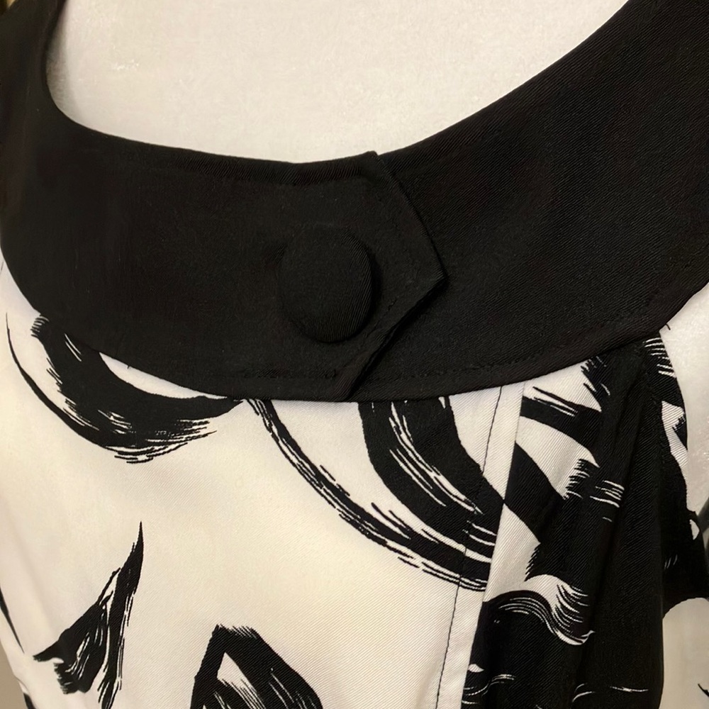 4/$20 AB studios, black and white dress - Picture 4 of 9